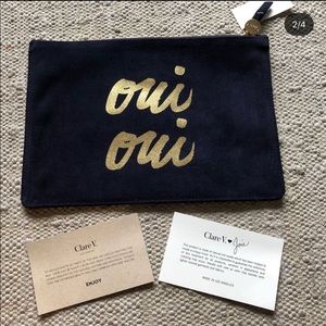 Clare V clutch, new. Rare.
